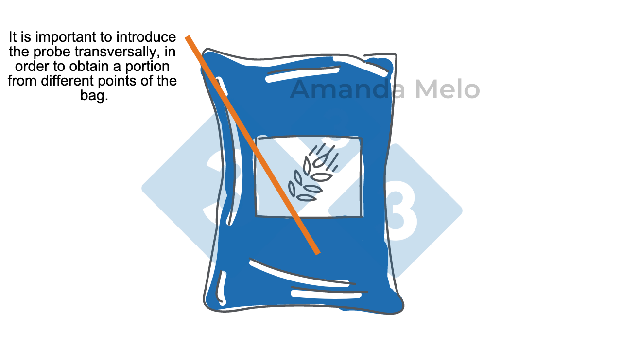 <p>Figure 3. Diagram&nbsp;of bag sampling with short probe.</p>
